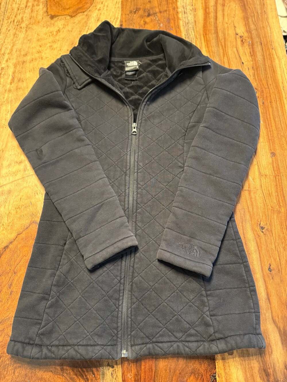The North Face Women's Quilted Full Zip Jacket Black Size S